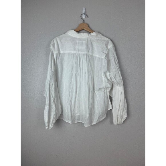 American Eagle XXL Go Big Oversized shirt cover Up Pool button blouse Top 187 - Picture 2 of 11